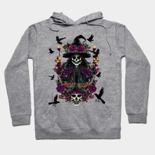 Gothic Floral Whimsigoth Witch Hoodie